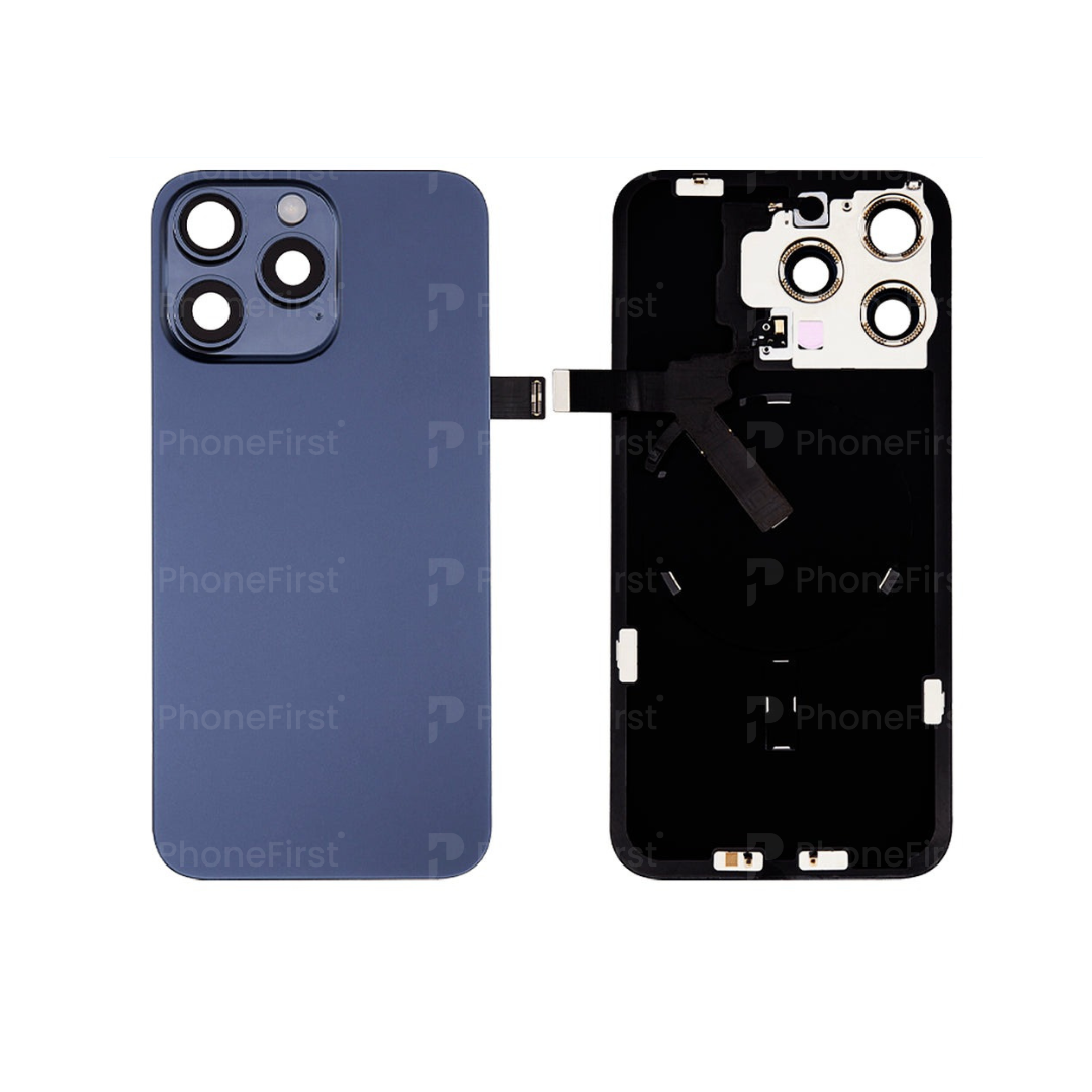 Apple iPhone 15 Pro - Battery Back With WirelessCoil Blue Titanium