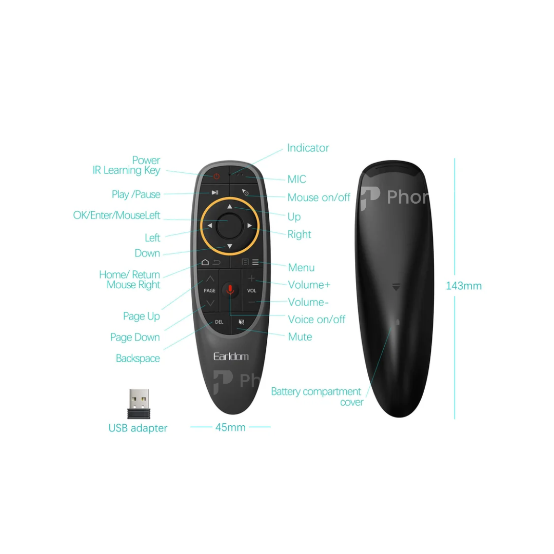 Earldom 2.4GHz Air Remote Mouse RM01