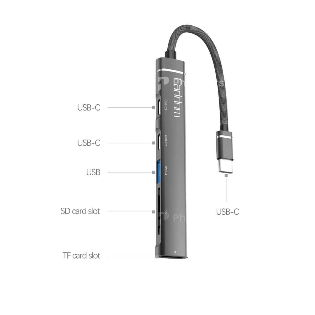 Earldom 5 in 1 USB-C Hub HUB21