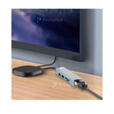 Earldom 6 in 1 USB & USB - C to RJ45 Lan Hub HUB24