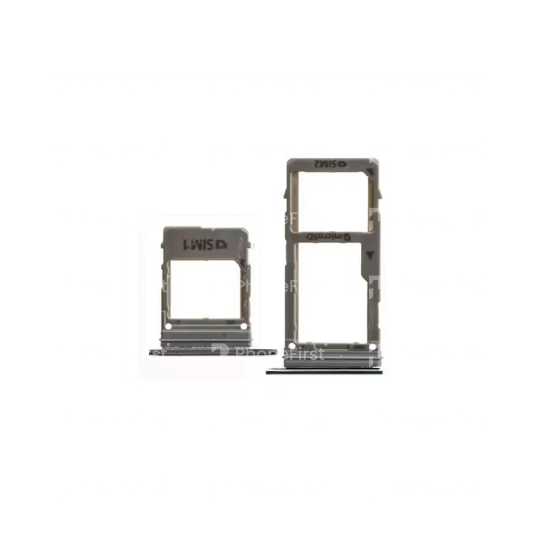 Samsung A8 2018 A530 - Micro SD + SIM Tray Black