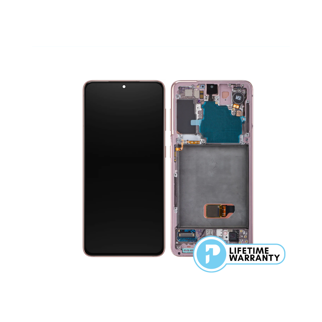 Samsung S21 G991 LCD (W/F) Service Pack Pink