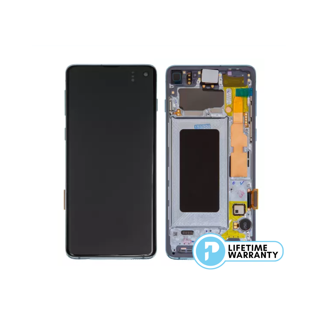 Samsung S10 G973 LCD (W/F) Service Pack Blue