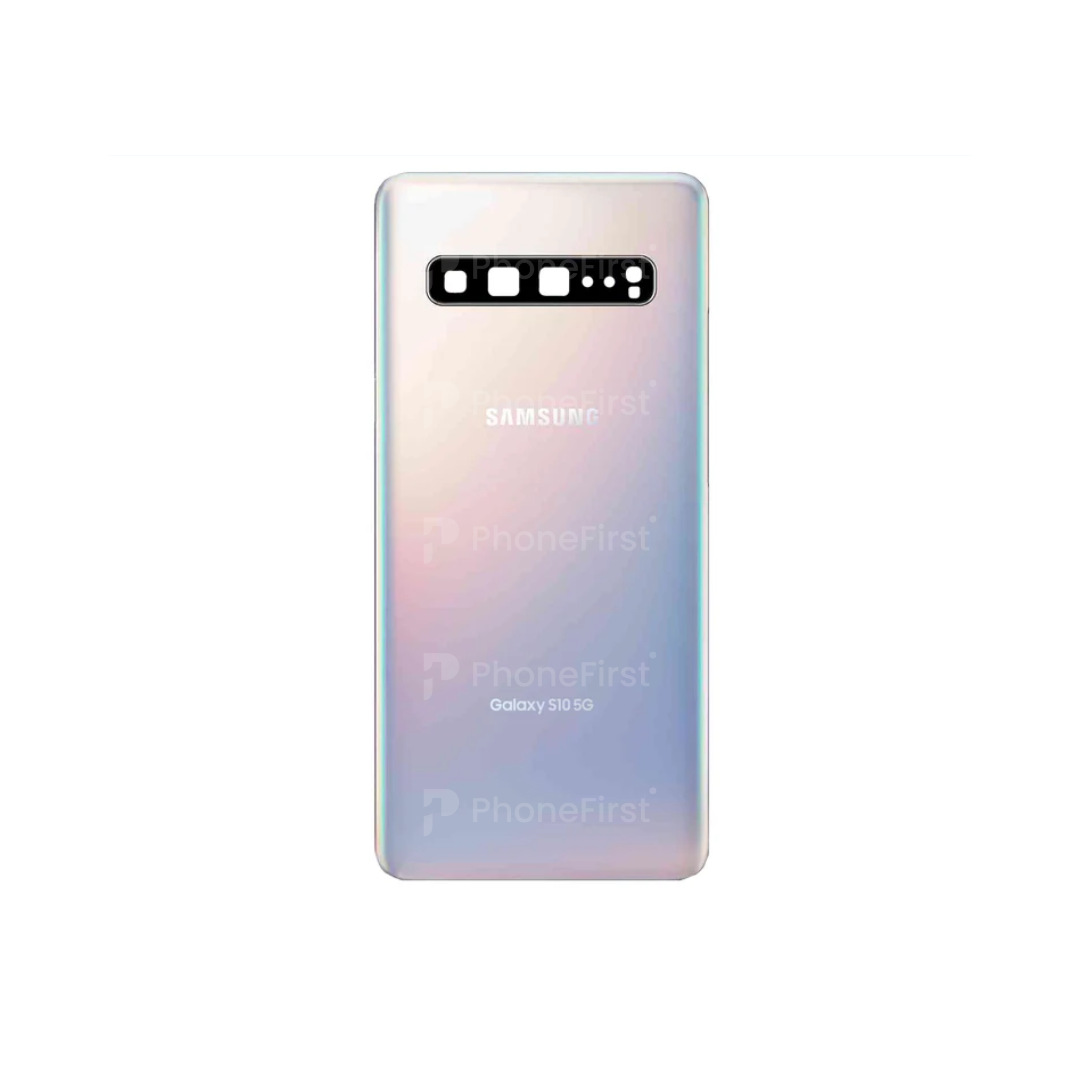 Samsung S10 5G G977 - Battery Back With Lens Crown Silver