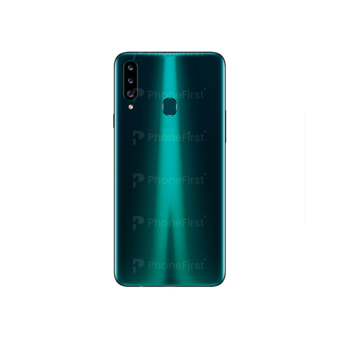Samsung A20s A207 - Battery Back With Lens Green