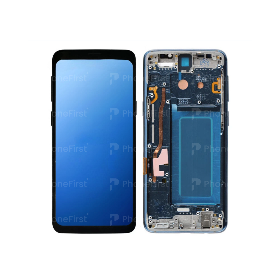 Samsung S9 G960 LCD (W/F) Glass Change Blue