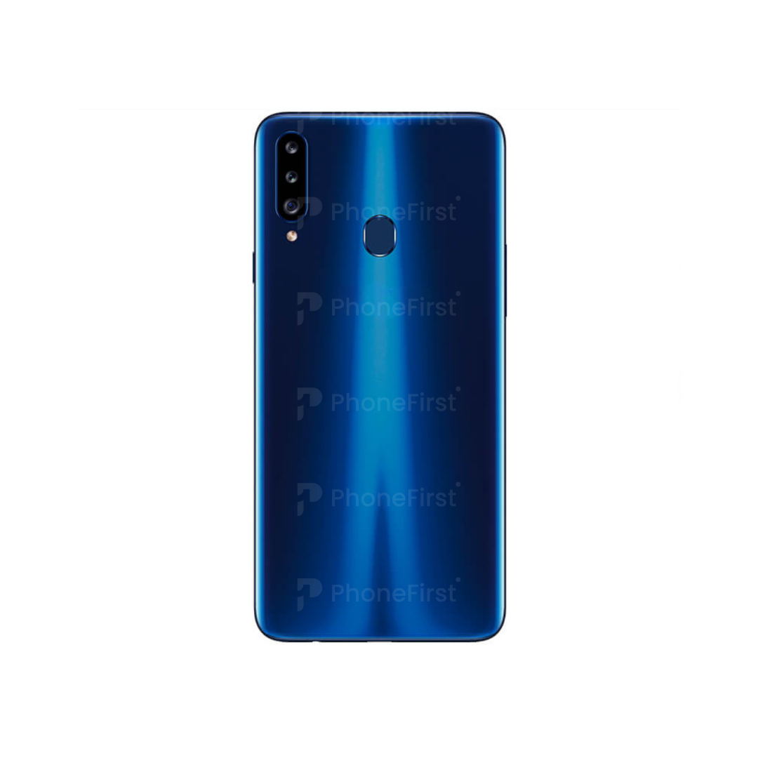 Samsung A20s A207 - Battery Back With Lens Blue
