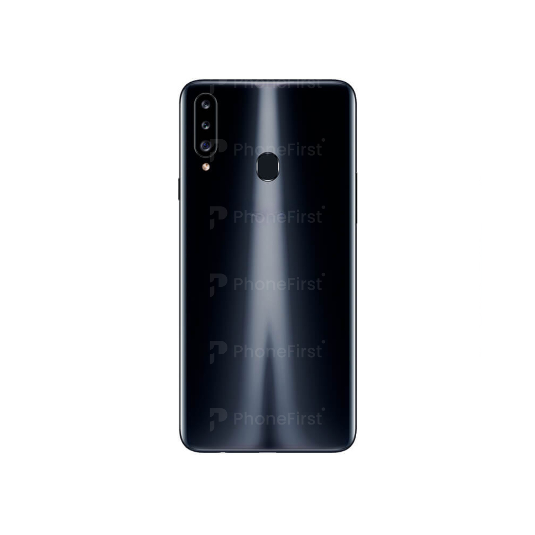 Samsung A20s A207 - Battery Back With Lens Black