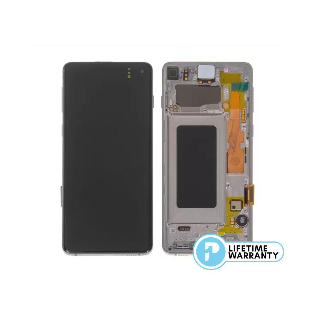Samsung S10 G973 LCD (W/F) Service Pack White