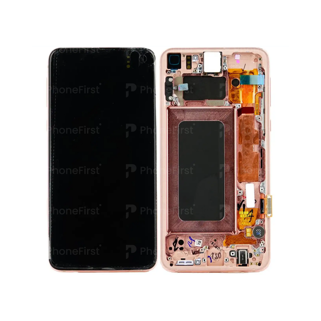 Samsung S10 Plus G975 LCD (W/F) Service Pack Flamingo Pink