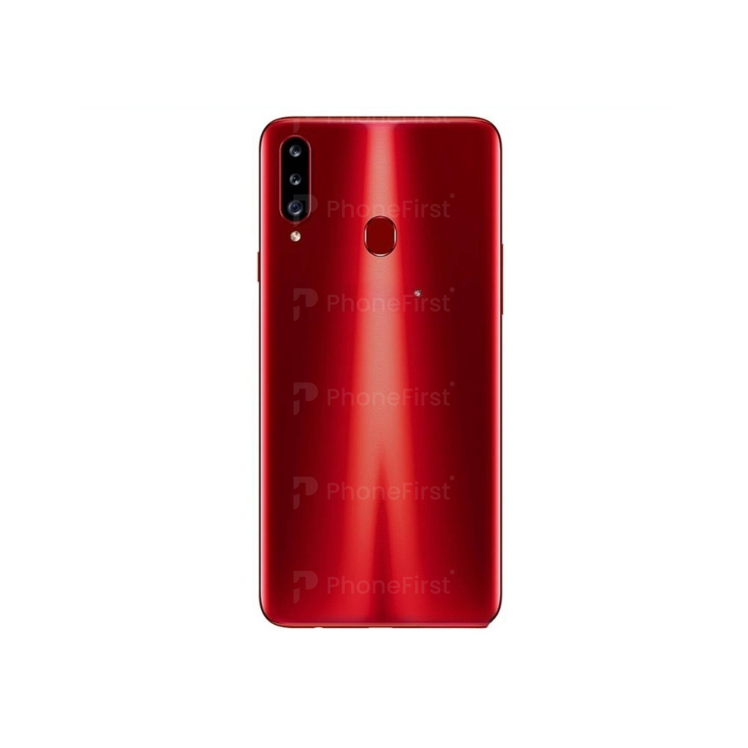 Samsung A20s A207 - Battery Back With Lens Red