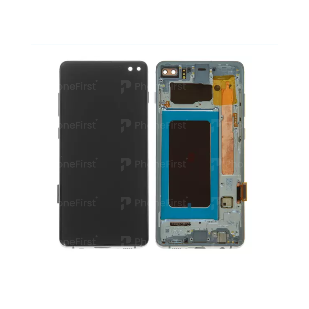 Samsung S10 Plus G975 LCD (W/F) Service Pack Silver