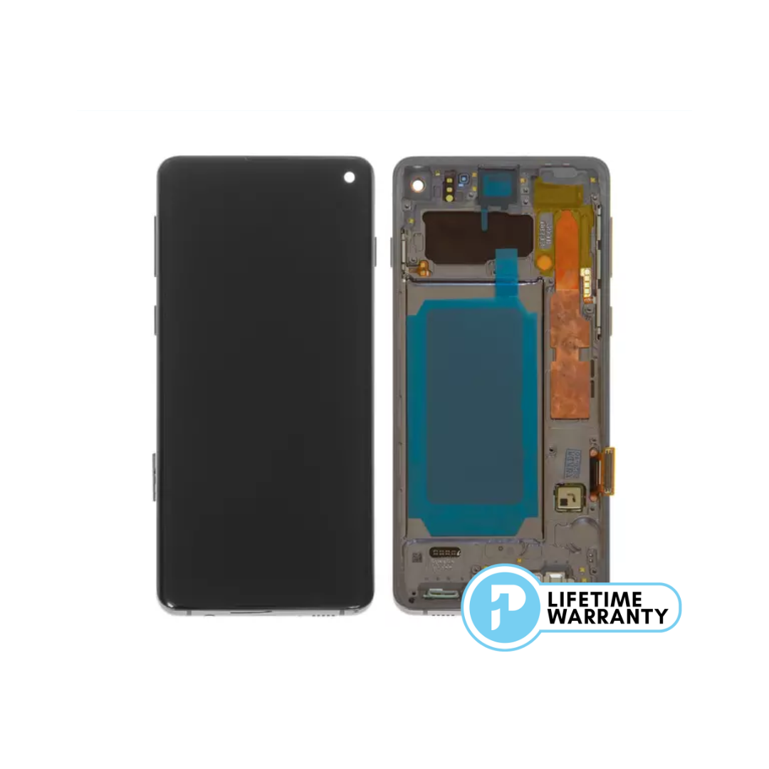 Samsung S10 G973 LCD (W/F) Service Pack Black