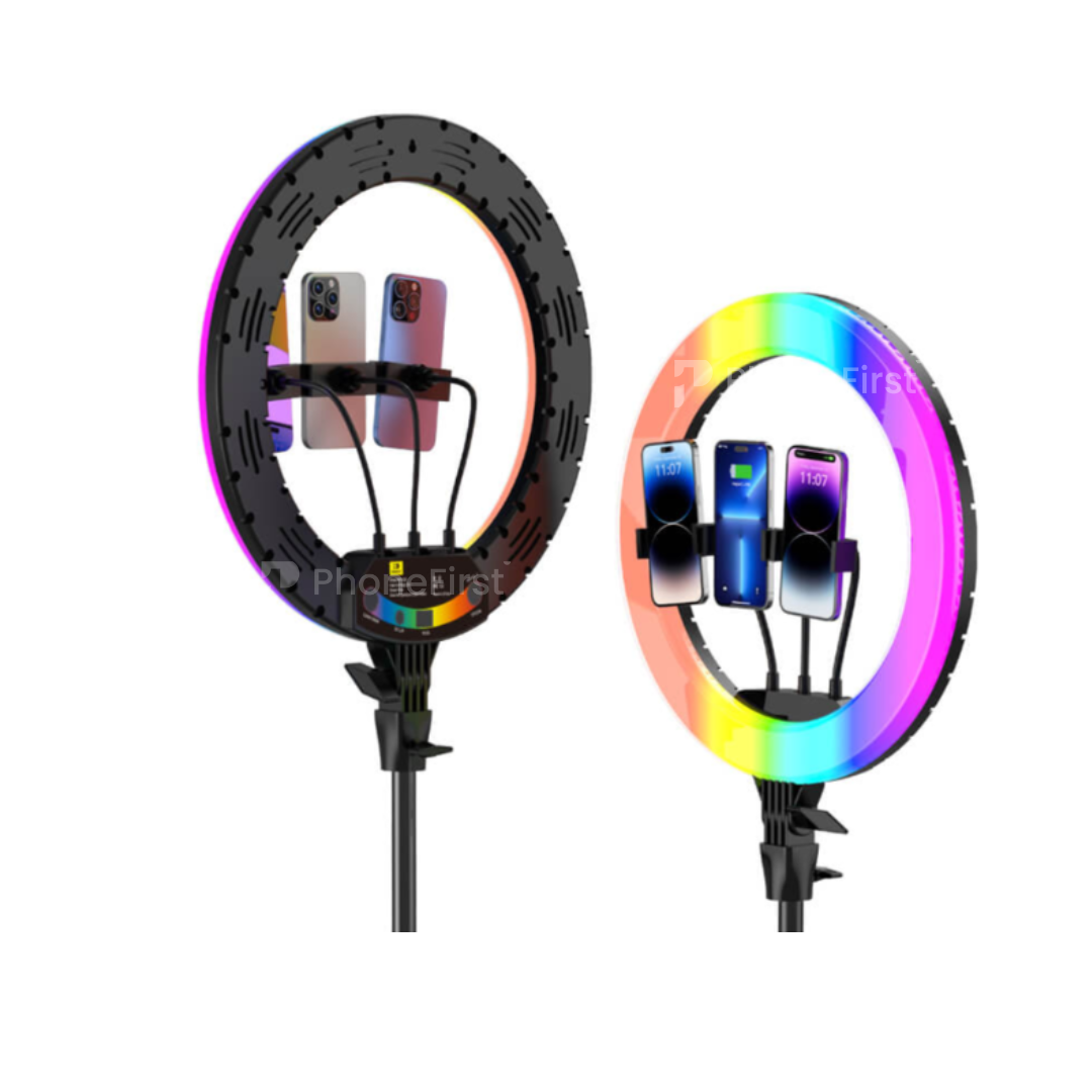 Koosda KR-G18 RGB Soft Ring Light With Remote 18in