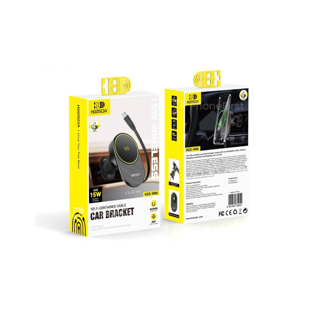 Koosda KSD-W06 Wireless Charging Car Holder 15W