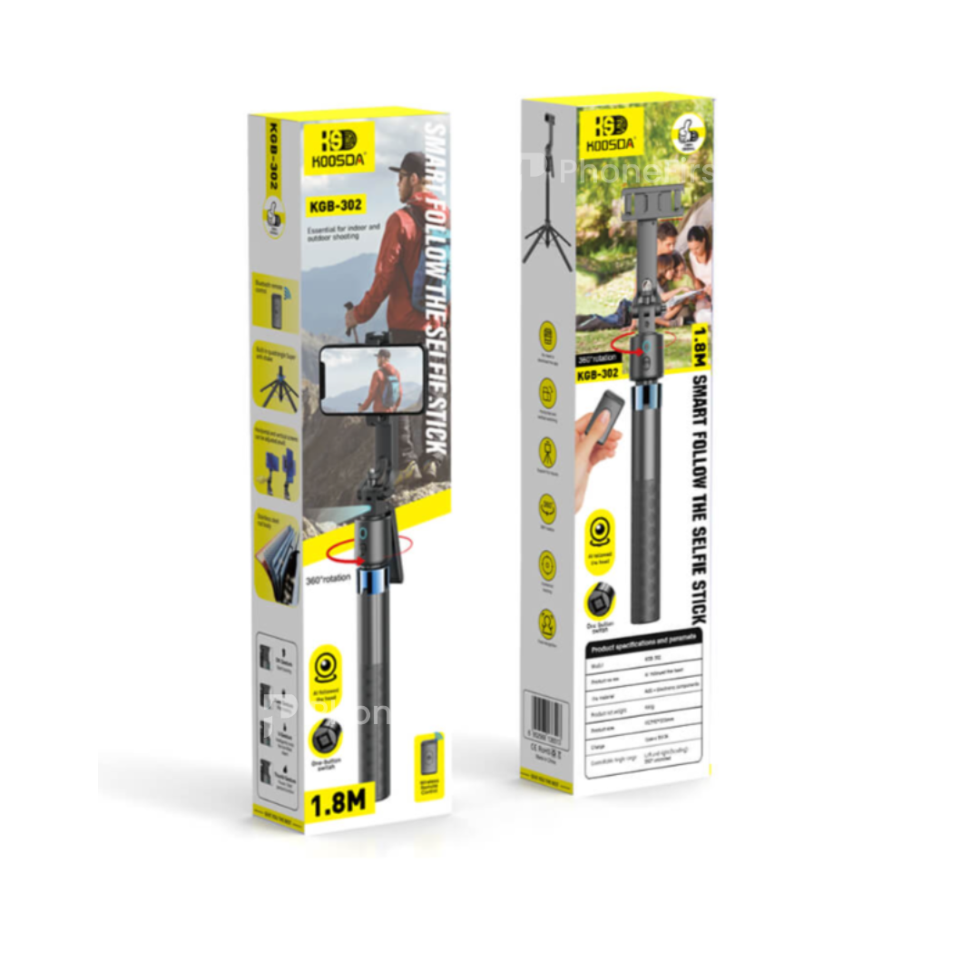 Koosda KGB-302 Smart Follow Tracker Selfie Stick Tripod 1.8mtr