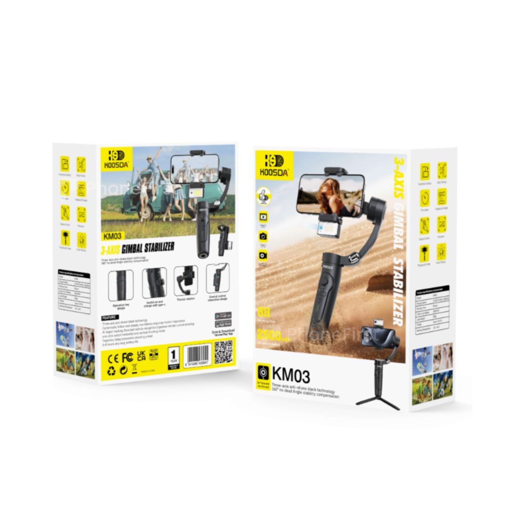 Koosda KM03 3-Axis Gimble Stabilizer