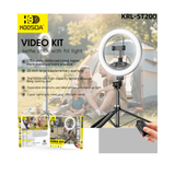 Koosda KRL-ST200 Video Kit Selfie Stick With Full Light