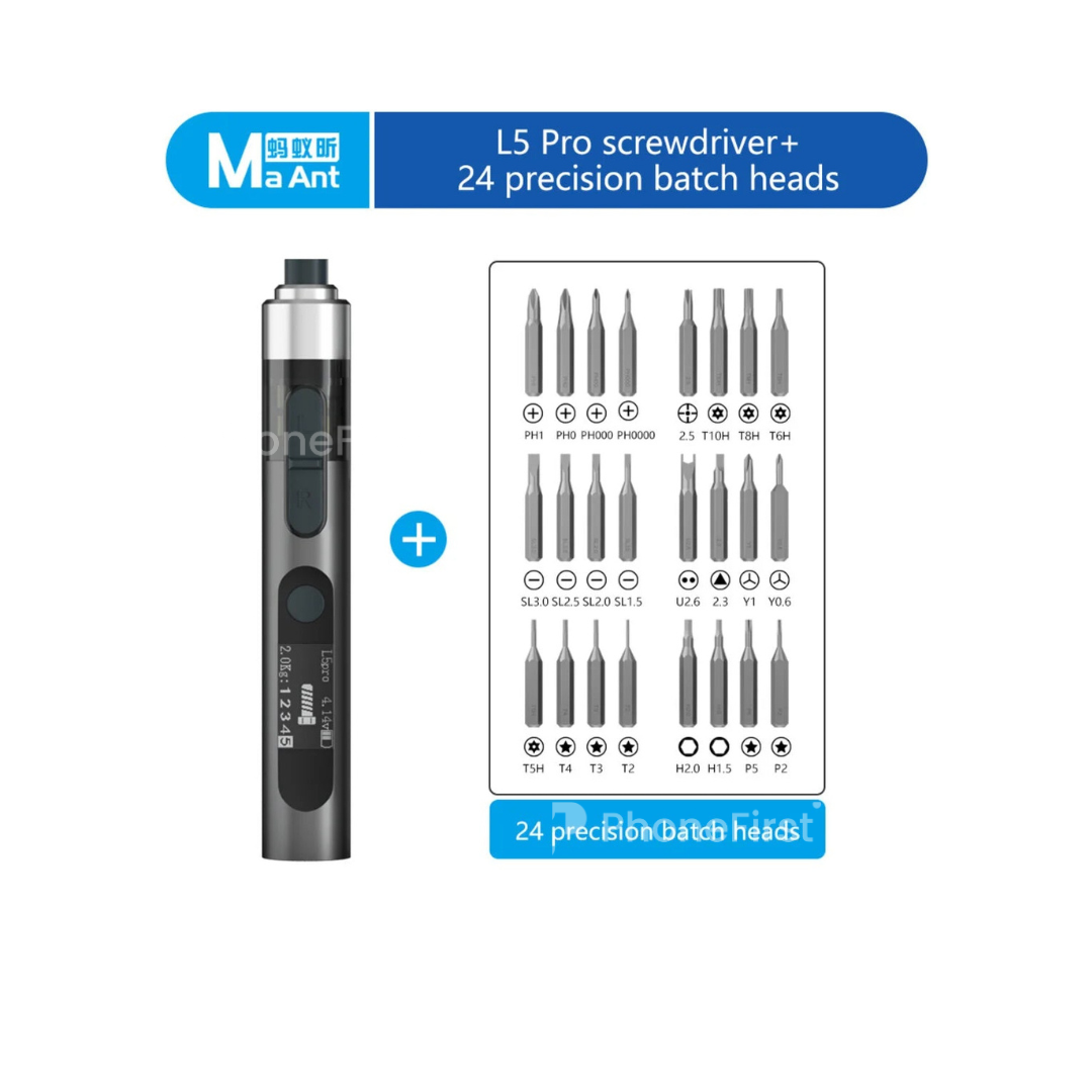 Ma Ant L5 Pro Multi-function Electric Screwdriver + 24 Heads