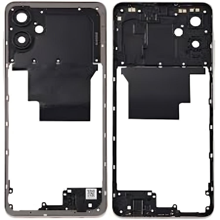 Samsung A06 A065 - Middle Frame Housing With Buttons Gold
