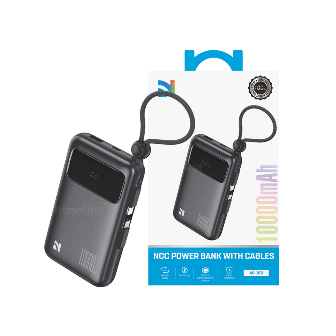 NCC AS-169 Power Bank 10000mAh Dark Gray