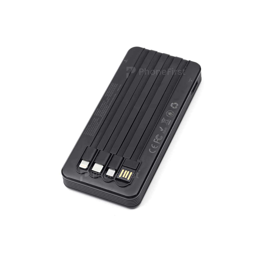 NCC DY-0802 Power Bank With Cables 10000mAh 10W Black