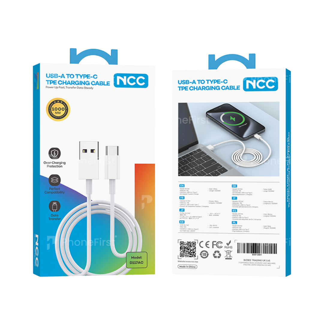NCC USB-A to Type-C Cable 1.2M D117AC