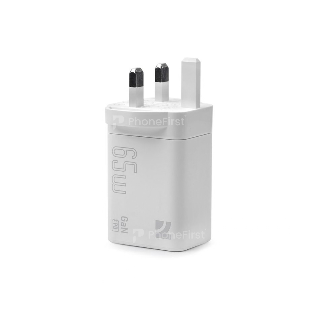 NCC Unfoldable Power Charger GaN 65W 2Type-C + USB-A Plug C101-065-UK