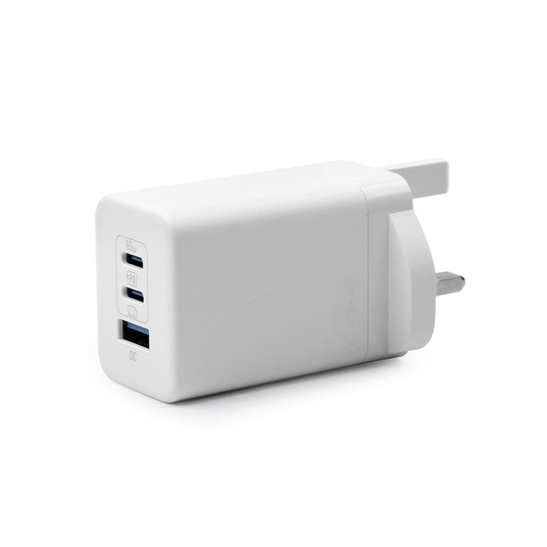 NCC Unfoldable Power Charger GaN 65W 2Type-C + USB-A Plug C101-065-UK