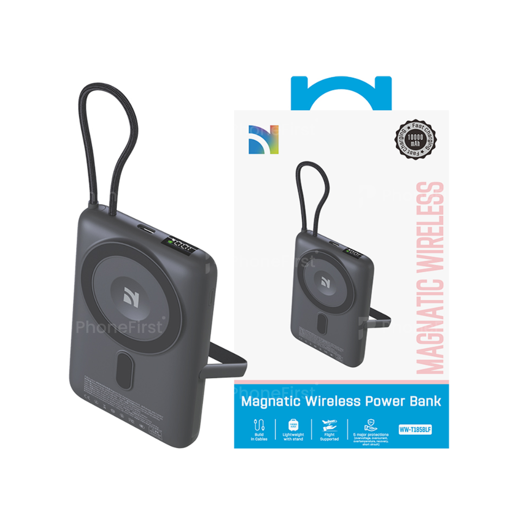 NCC WW-T185BLF Wireless Power Bank 10000mAh Dark Gray