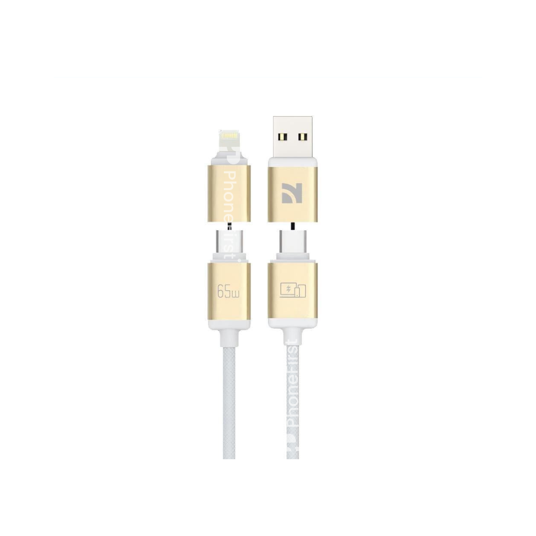 NCC 4 in 1 65W Cable A+C To C+L White 2M XC-0304