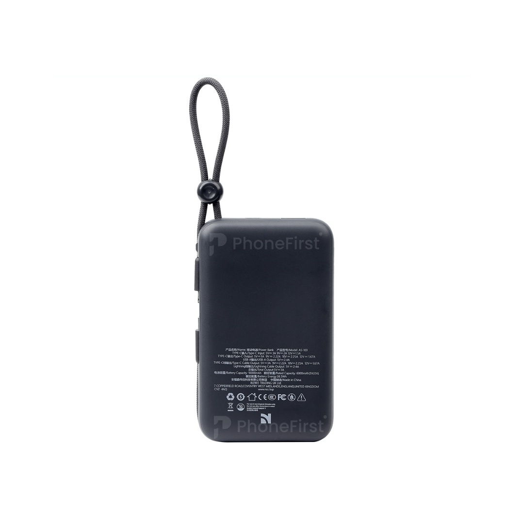 NCC AS-169 Power Bank 10000mAh Dark Gray