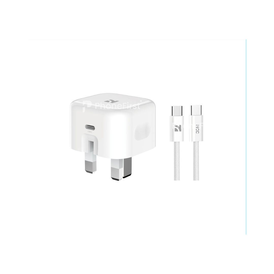 NCC Foldable PD 20W Type-C Power Charger Set (C-C Braided) C111S