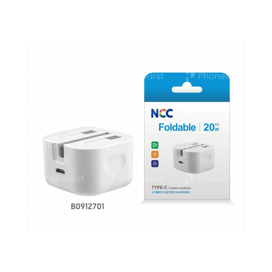 NCC Foldable USB-C PD 20W Plug