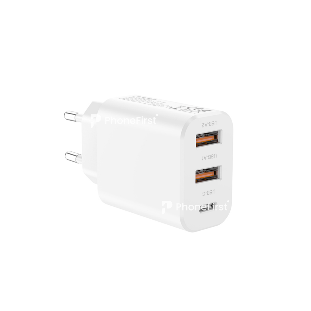 NCC Power Charger GaN 30W Type-C + 2USB-A Plug C30