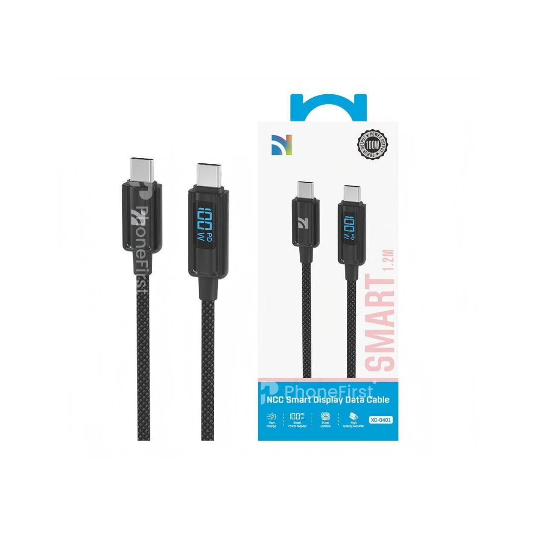 NCC USB-C To USB-C 100W Smart Display Cable 1.2M XC-0401
