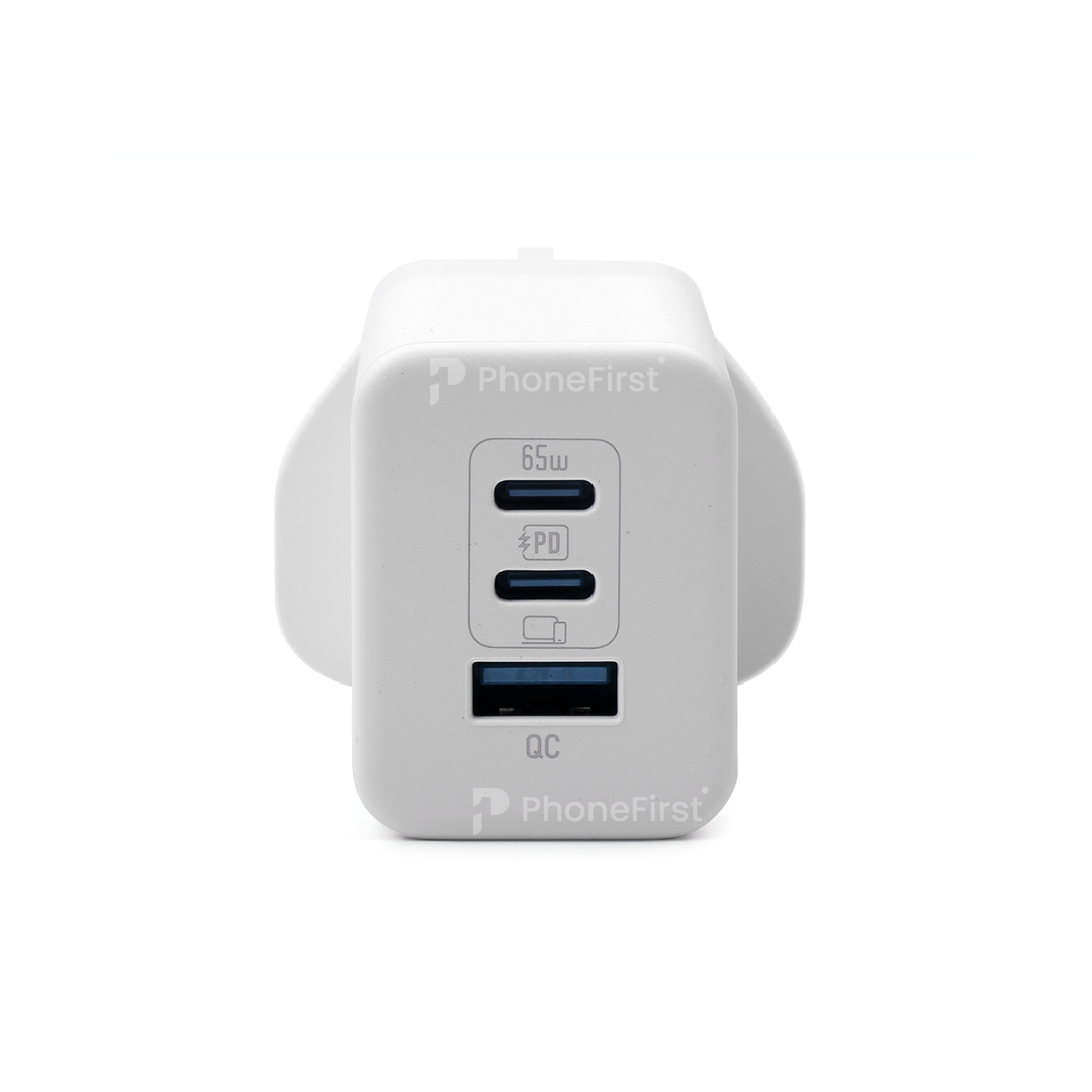 NCC USB-C + USB-C + USB-A PD 65W Plug C31