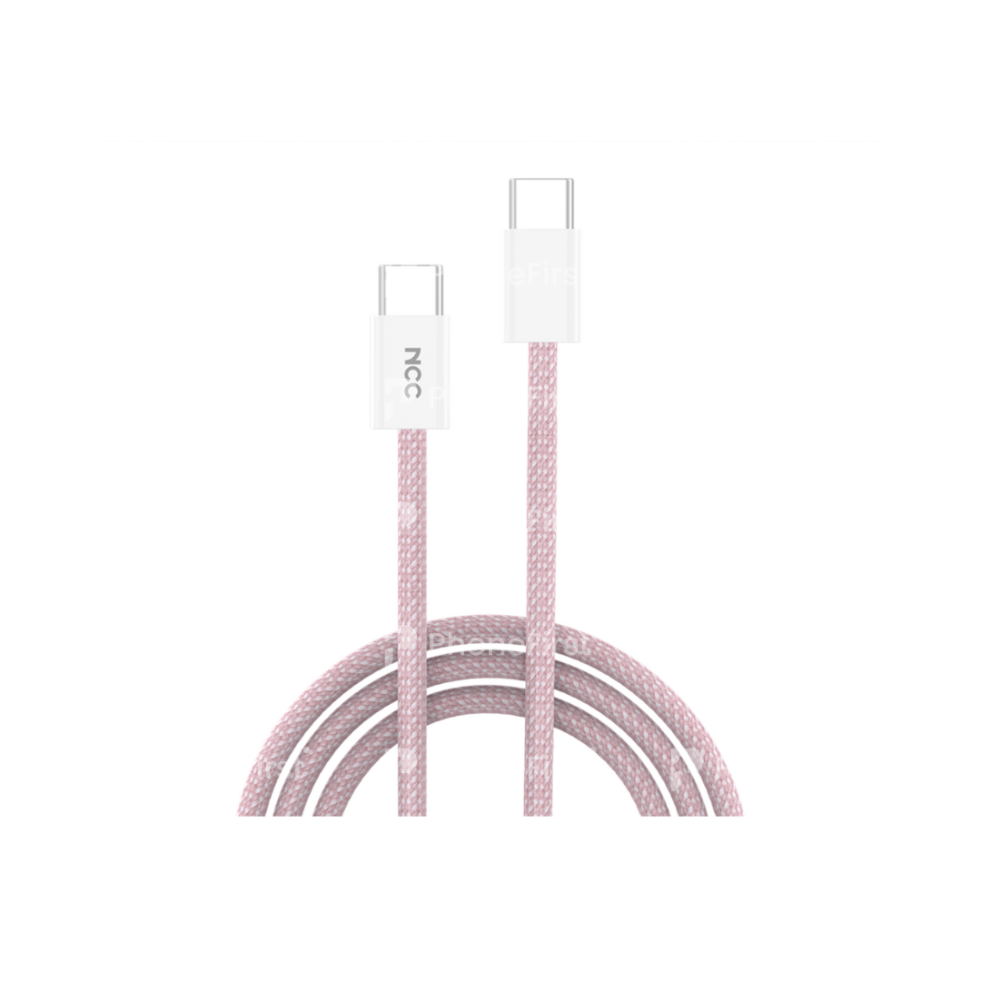 NCC USB-C to USB-C Cable 60W 1M Nylon Pink