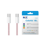 NCC USB-C to USB-C Cable 60W 1M Nylon Pink