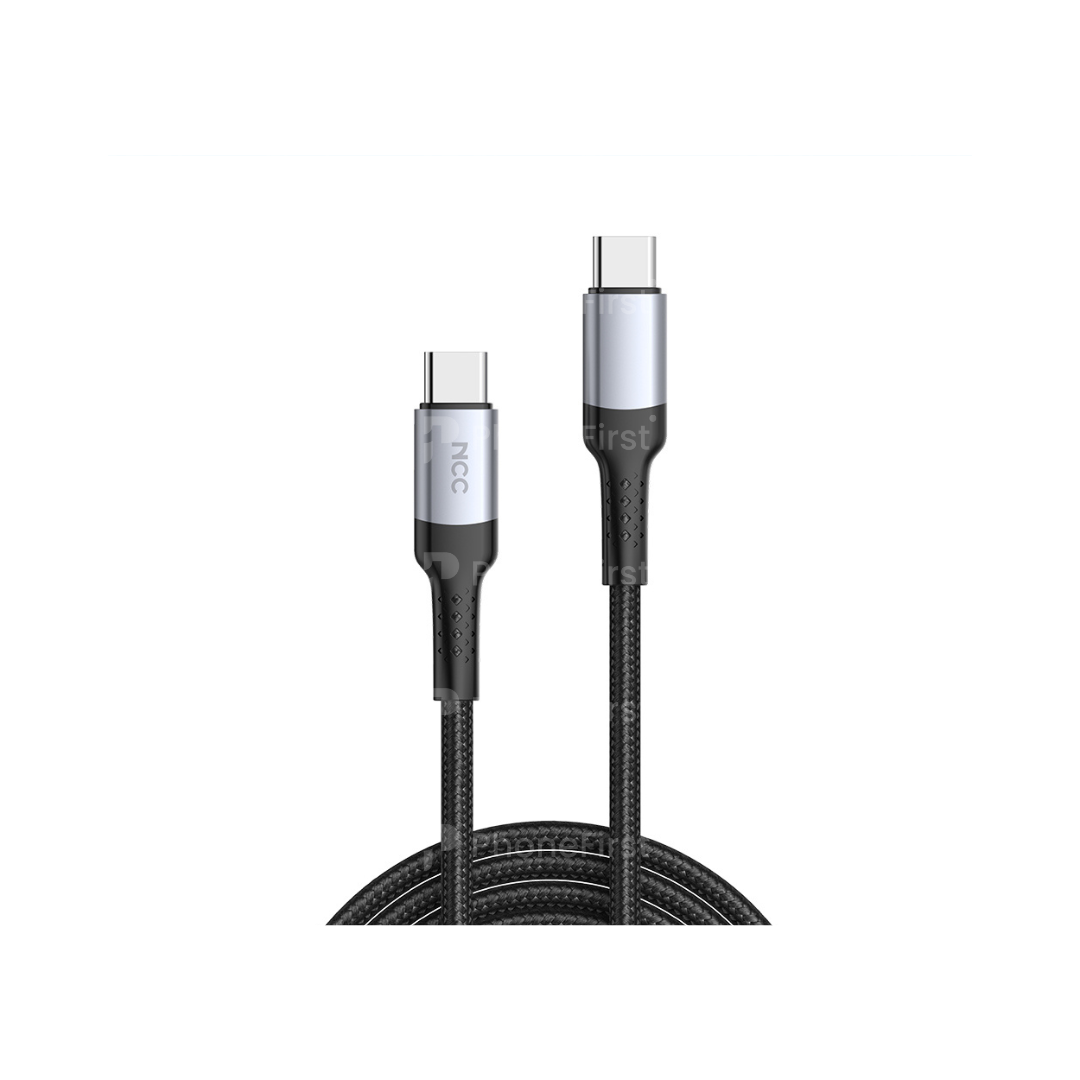 NCC USB-C to USB-C Cable 60W 2M Nylon Black