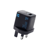 NCC Unfoldable USB-A & TYPE-C 35W Power Charger Plug Black CD-0401