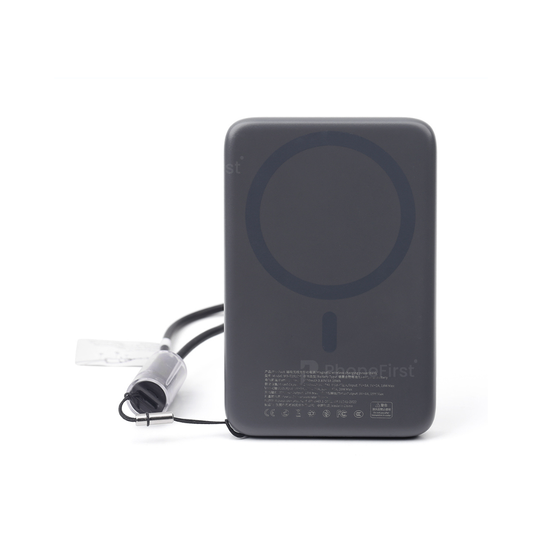 NCC WS-T192BP Wireless Power Bank 5000mAh Black