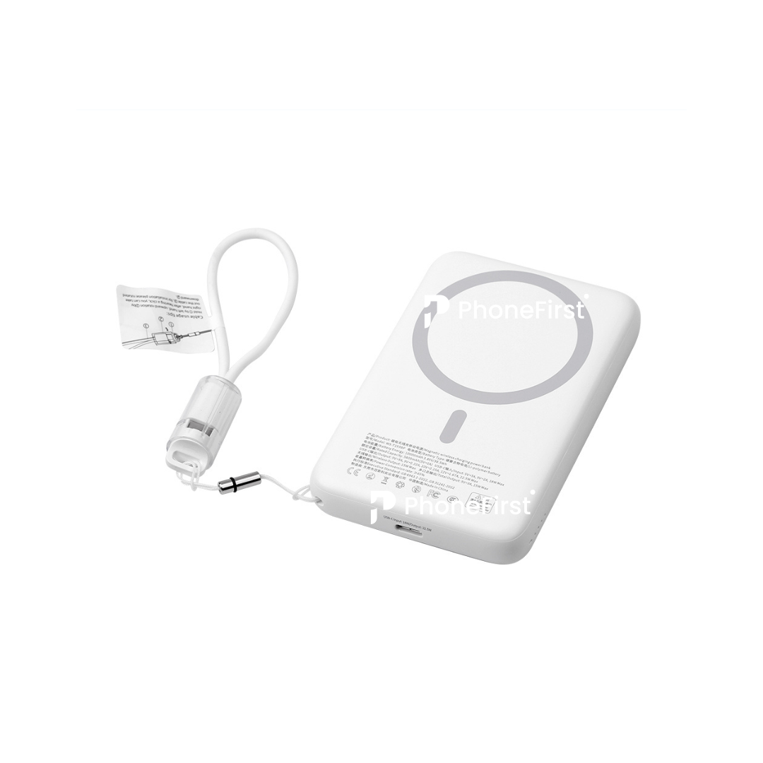 NCC WS-T193BP Magnetic Wireless Power Bank 10000mAh White