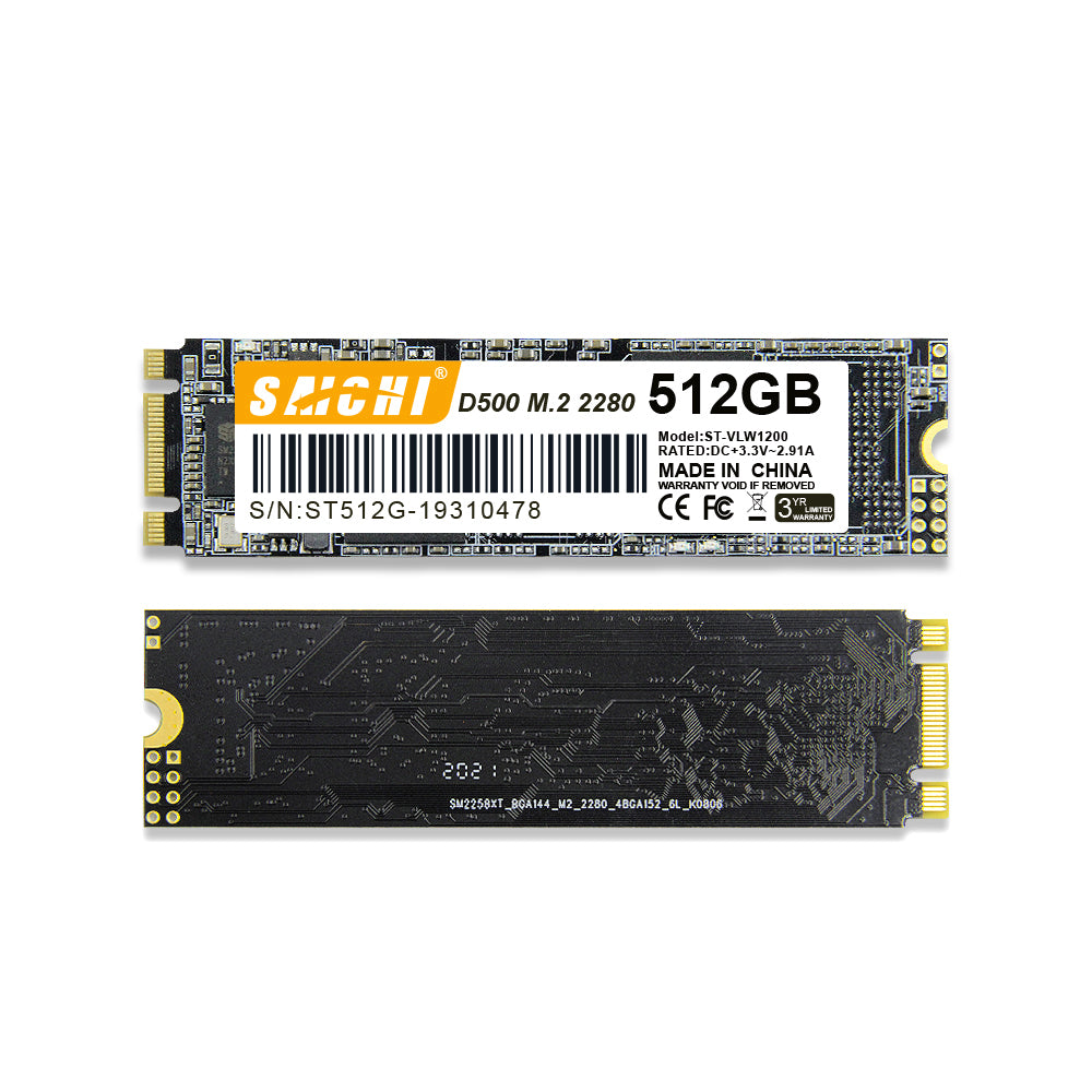 M.2 2280 SATA SSD 512GB