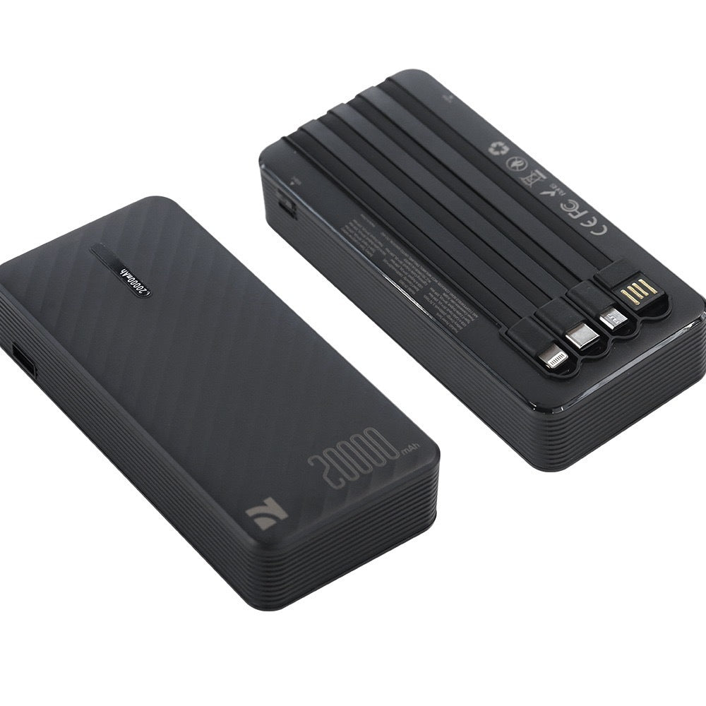 NCC DY-0803 Power Bank With Cables 20000mAh 10W Black