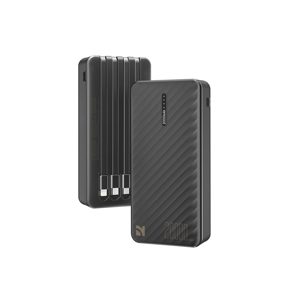 NCC DY-0803 Power Bank With Cables 20000mAh 10W Black