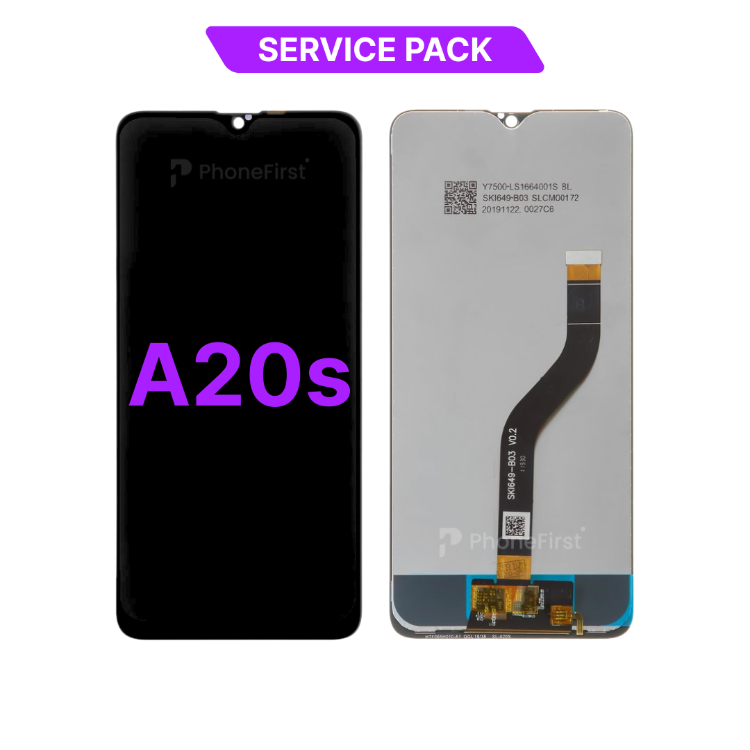 Samsung A20s A207 LCD (N/F) Service Pack Black