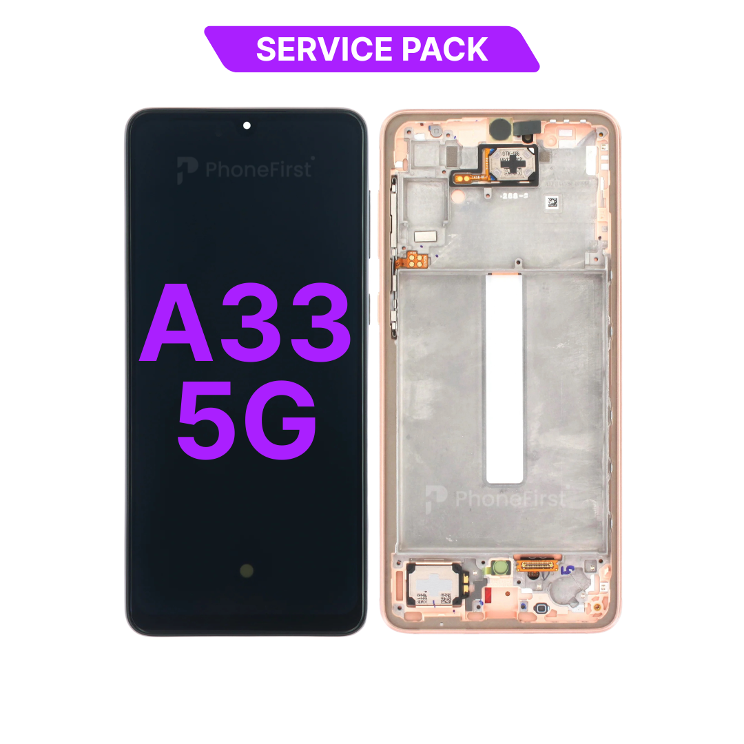 Samsung A33 5G A336 LCD (W/F) Service Pack Peach