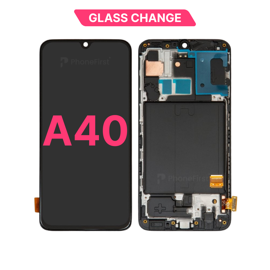 Samsung A40 A405 LCD (W/F) Glass Change