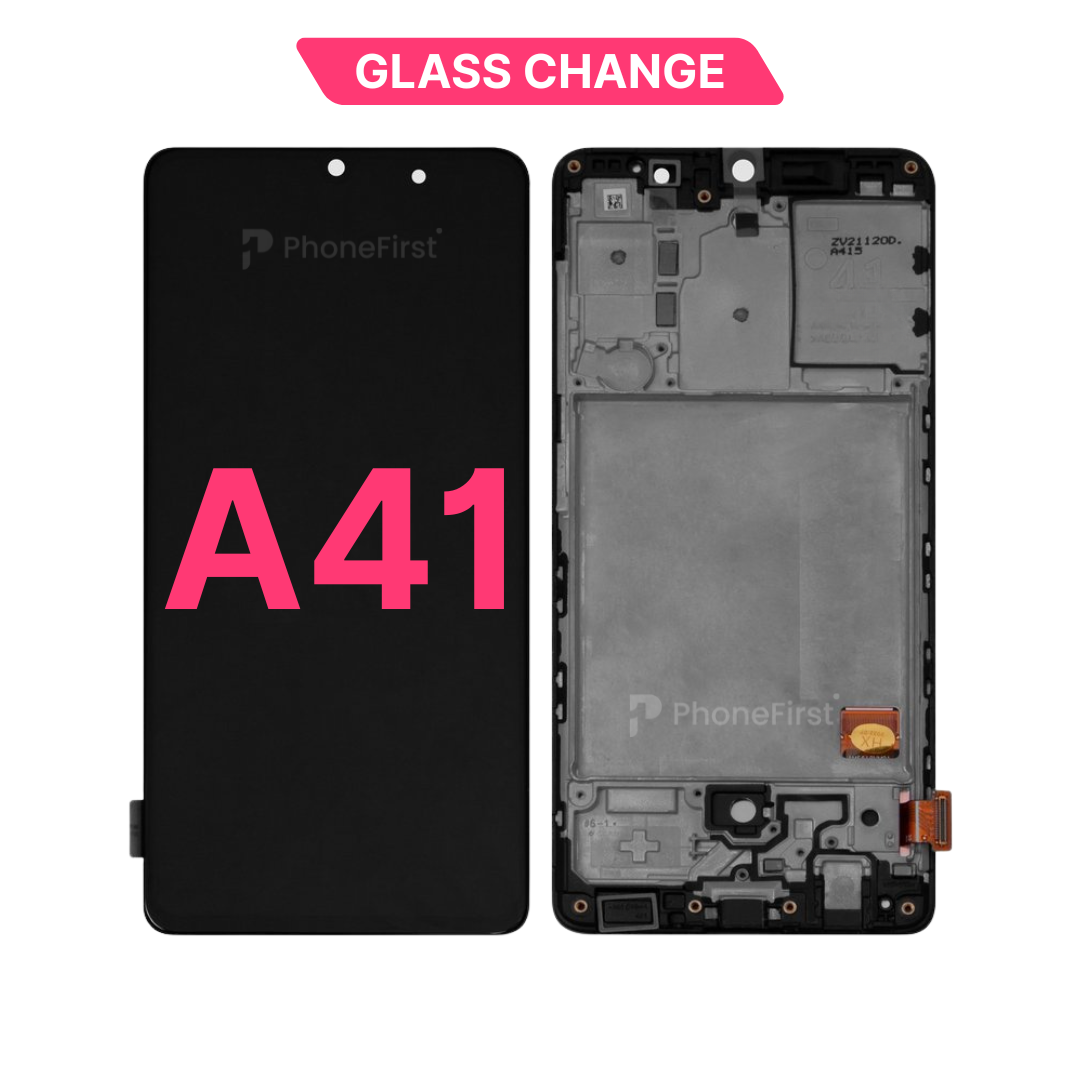 Samsung A41 A415 LCD (W/F) Glass Change